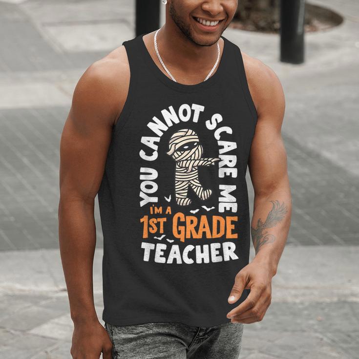 You Cannot Scare Me Im A Teacher 1st Grade Halloween Teacher Men Women Kids Men Tank Top, funny gift You Cannot Scare Me Im A Teacher 1st Grade Halloween Teacher Men Women Kids Men Tank Top, funny gift