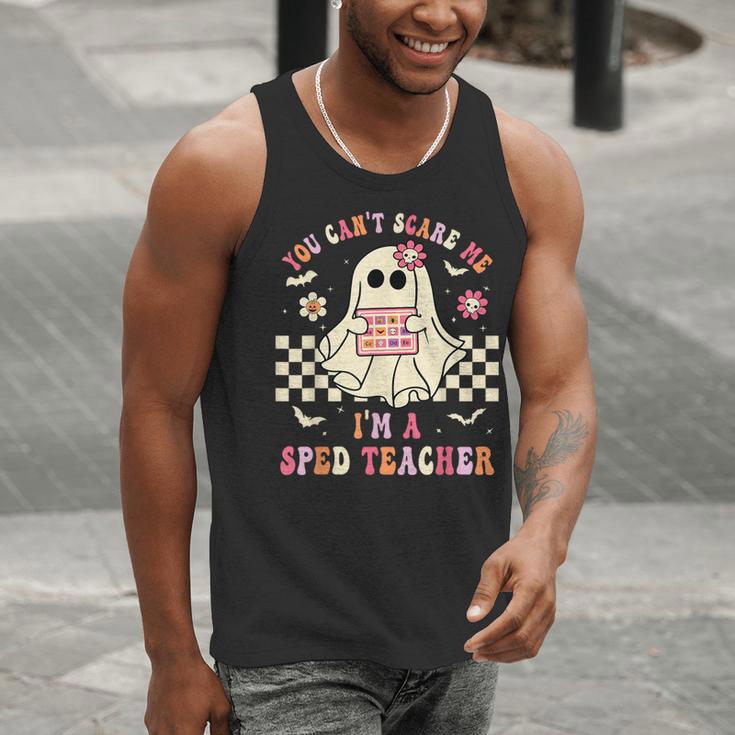 You Can't Scare Me I'm A SPED Teacher Crew Squad Halloween Men Tank Top, funny gift