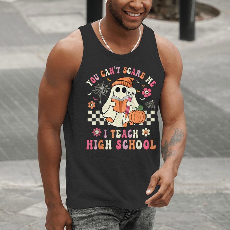 You Can't Scare Me I Teach High School Teacher Halloween Men Tank Top, funny gift