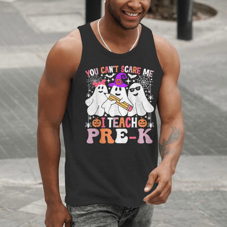 You Can't Scare Me I Teach Pre-k Halloween Teacher Men Tank Top, funny gift