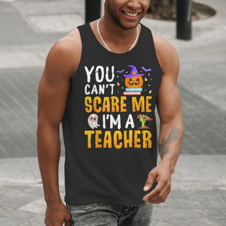 You Cant Scare Me Im A Teacher Halloween Trick Or Teach 2024 Men Tank Top, funny gift You Cant Scare Me Im A Teacher Halloween Trick Or Teach 2024 Men Tank Top, funny gift