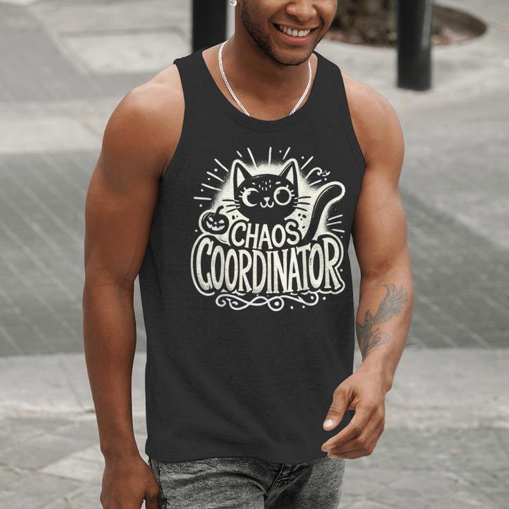 Cat Chaos Coordinator For Women Mom Halloween Teacher Men Tank Top, funny gift