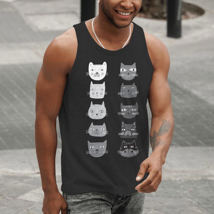 Cat Themed Artist Value Scale Educational Art Teacher Men Tank Top, funny gift Cat Themed Artist Value Scale Educational Art Teacher Men Tank Top, funny gift