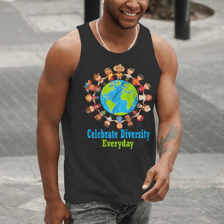 Celebrate Diversity Everyday Teachers & School Student Men Tank Top, funny gift