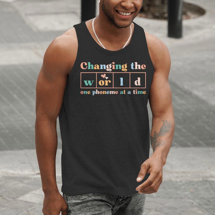 Changing The World Science Of Reading Women Men -Adults Dyslexia Teacher Men Tank Top, Science Teacher Tank Tops, funny gift Changing The World Science Of Reading Women Men -Adults Dyslexia Teacher Men Tank Top, Science Teacher Tank Tops, funny gift