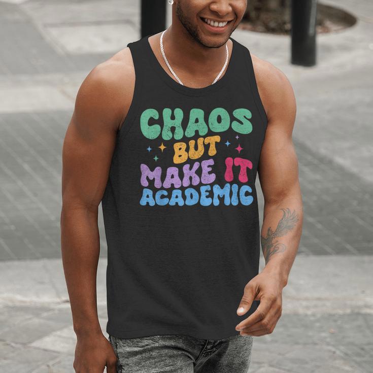 Chaos But Make It Academic Teacher Back To School Men Tank Top, funny gift Chaos But Make It Academic Teacher Back To School Men Tank Top, funny gift