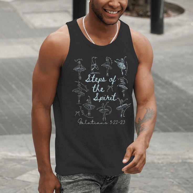 Christian Steps Of Spirit Bible Verse Ballet Dancer Teacher Men Tank Top, funny gift