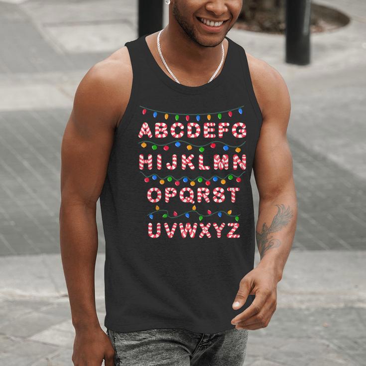 Christmas Alphabet Candy Cane Teachers Students Candy Cane For Men Women Kids Men Tank Top, funny gift Christmas Alphabet Candy Cane Teachers Students Candy Cane For Men Women Kids Men Tank Top, funny gift
