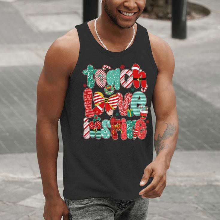 Christmas Coquette Bow Teacher Teach Love Inspire Men Tank Top, funny gift Christmas Coquette Bow Teacher Teach Love Inspire Men Tank Top, funny gift
