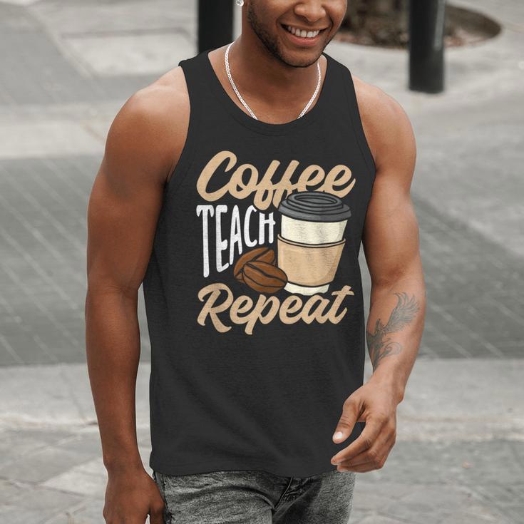 Coffee Teach Repeat Teacher Men Tank Top, funny gift Coffee Teach Repeat Teacher Men Tank Top, funny gift