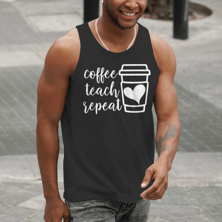 Coffee Teach Repeat Women's Misses Plus Size Teacher Men Tank Top, funny gift Coffee Teach Repeat Women's Misses Plus Size Teacher Men Tank Top, funny gift