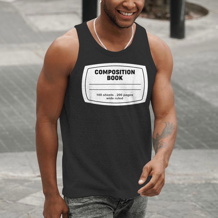 Composition Notebook Halloween Costume Teacher Student Men Tank Top, funny gift Composition Notebook Halloween Costume Teacher Student Men Tank Top, funny gift