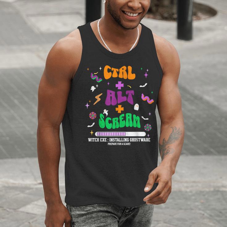 Computer Teacher Spooky Halloween Technology STEM Engineer Men Tank Top, funny gift