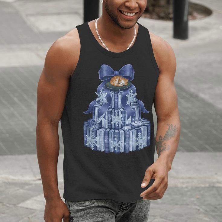 Coquette Bow Book Tree Merry Christmas Xmas Teacher Holiday Men Tank Top, funny gift Coquette Bow Book Tree Merry Christmas Xmas Teacher Holiday Men Tank Top, funny gift