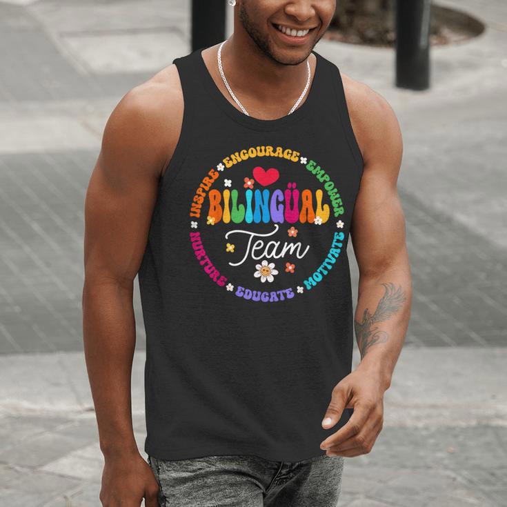 Cultivando Bilingues Dual Language Bilingual Team Teacher Men Tank Top, funny gift