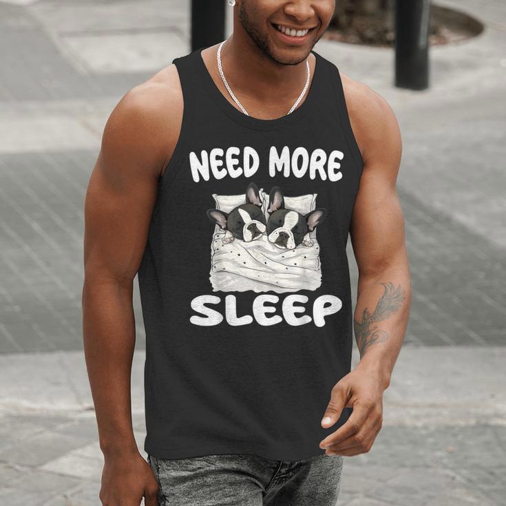 Cute Boston Terrier Need More Sleep Pajamas Nightgown Men Tank Top, funny gift