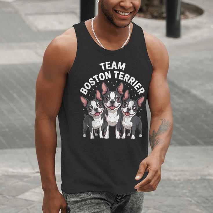 Cute Cartoon For Dog Owners Pet Team Boston Terrier Men Tank Top, funny gift