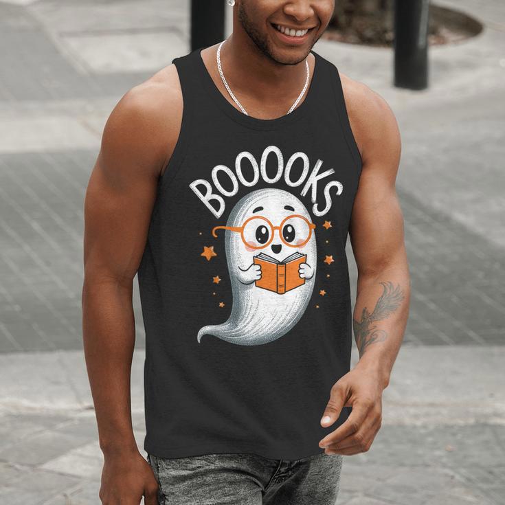 Cute Ghost Book Reading Halloween Teacher Men Tank Top, funny gift Cute Ghost Book Reading Halloween Teacher Men Tank Top, funny gift