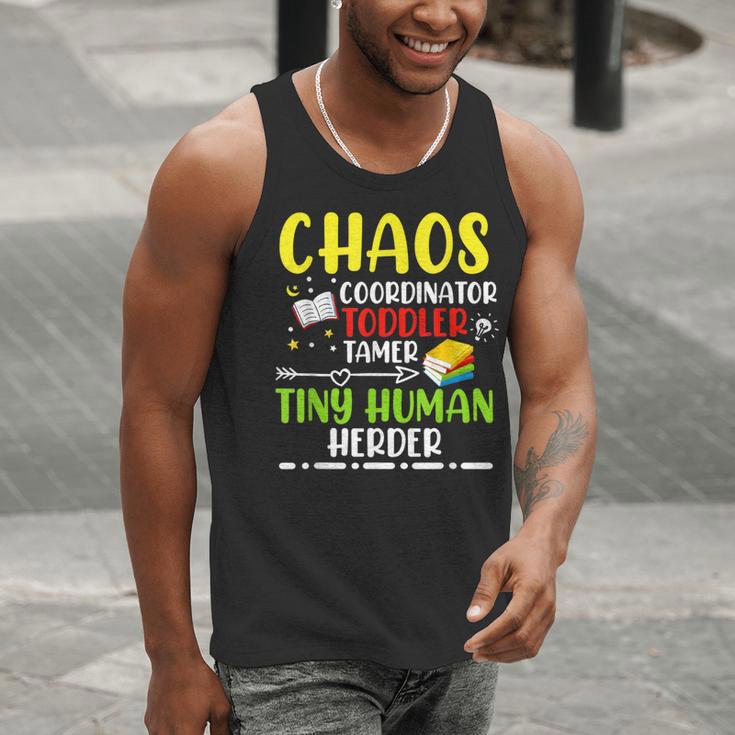Daycare Teacher School Chaos Coordinator Toddler Tamer For Men Women Kids Men Tank Top, funny gift