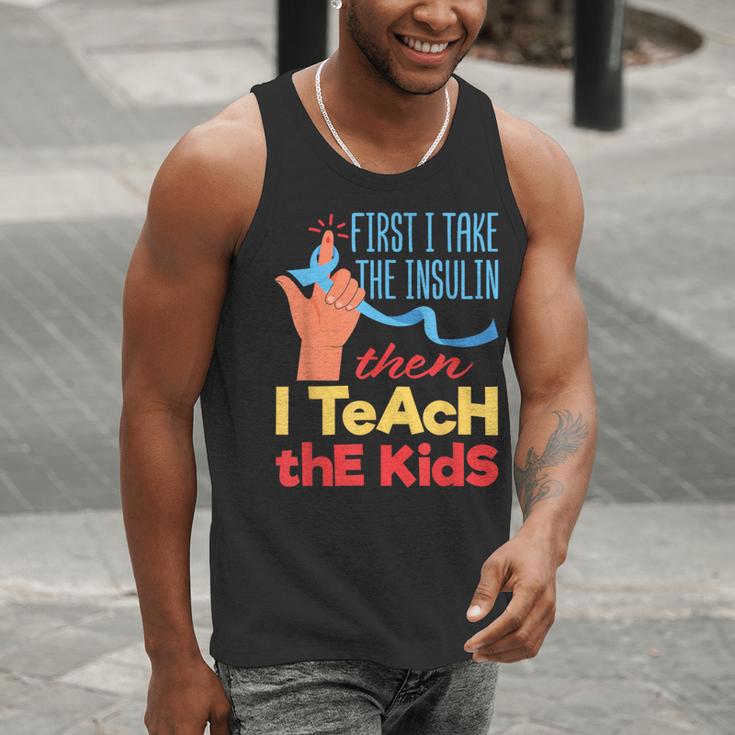 Diabetic Teacher Diabetes Awareness Insulin Blue Ribbon Men Tank Top, funny gift Diabetic Teacher Diabetes Awareness Insulin Blue Ribbon Men Tank Top, funny gift
