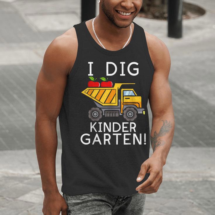 I Dig Kindergarten Student Teacher Construction First Day Men Tank Top, funny gift