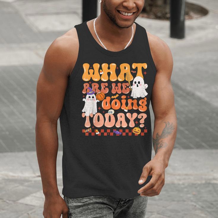 What Are We Doing Today Halloween PE Spooky Teacher Men Tank Top, Pe Teacher Tank Tops, funny gift