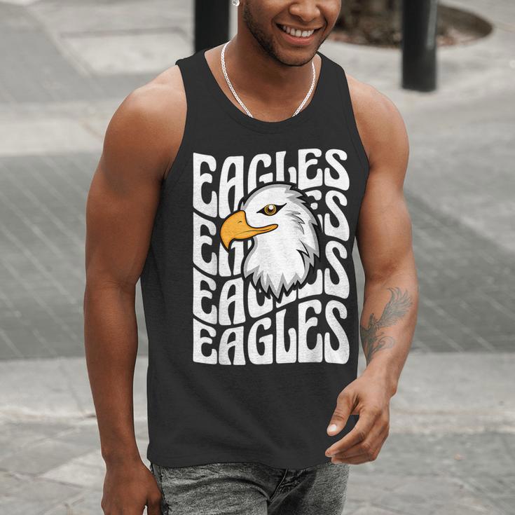 Eagles School Sports Fan Team Spirit Teacher Parent Student Men Tank Top, funny gift