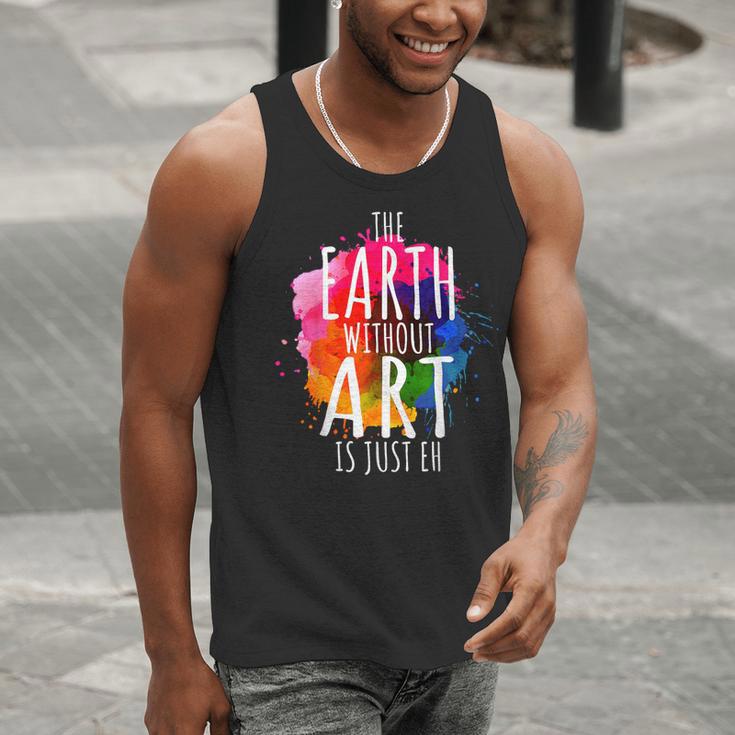 Earth Without Art Is Just Eh Painting Artist Pun Art Teacher Men Tank Top, funny gift Earth Without Art Is Just Eh Painting Artist Pun Art Teacher Men Tank Top, funny gift