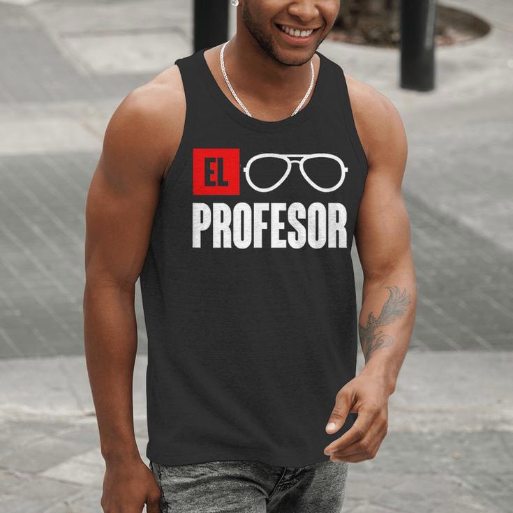 El Professor Money Costume Profesor Glasses Men Teacher Gift Men Tank Top, funny gift El Professor Money Costume Profesor Glasses Men Teacher Gift Men Tank Top, funny gift