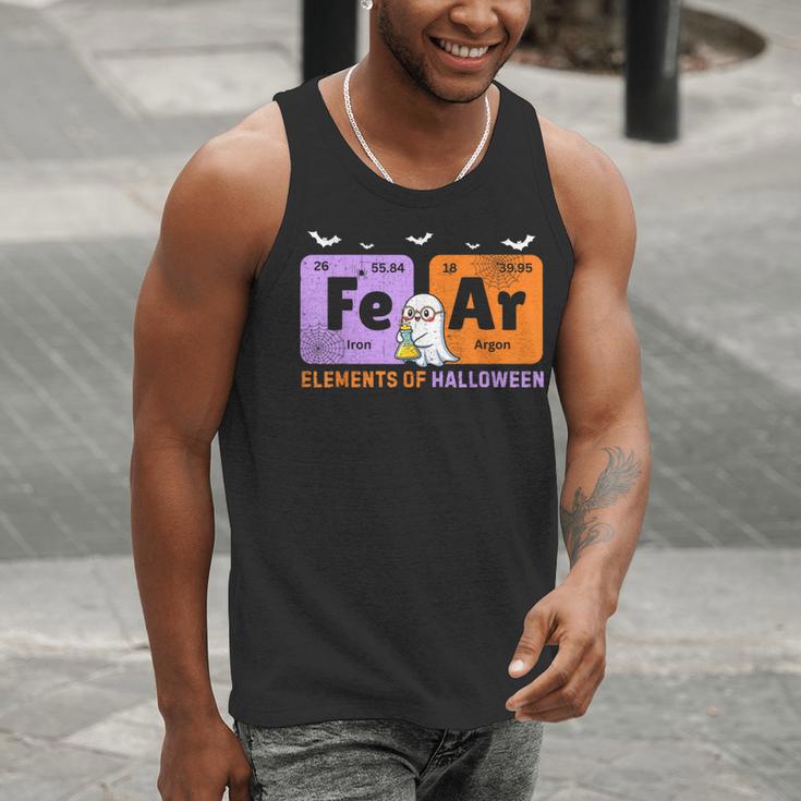 Elements Of Halloween Fear Periodically Chemistry Teacher Men Tank Top, funny gift Elements Of Halloween Fear Periodically Chemistry Teacher Men Tank Top, funny gift