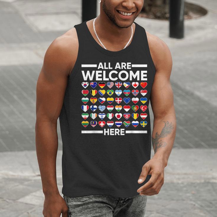 ESL Teacher All Are Welcome Here For Worlds Virtual Teachers Men Tank Top, Esl Teacher Tank Tops, funny gift ESL Teacher All Are Welcome Here For Worlds Virtual Teachers Men Tank Top, Esl Teacher Tank Tops, funny gift