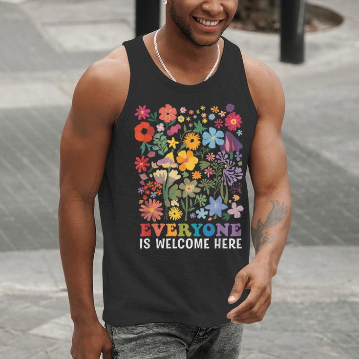 Everyone Is Welcome Here Tshirt Idaho Teacher Support Retro Men Tank Top, funny gift