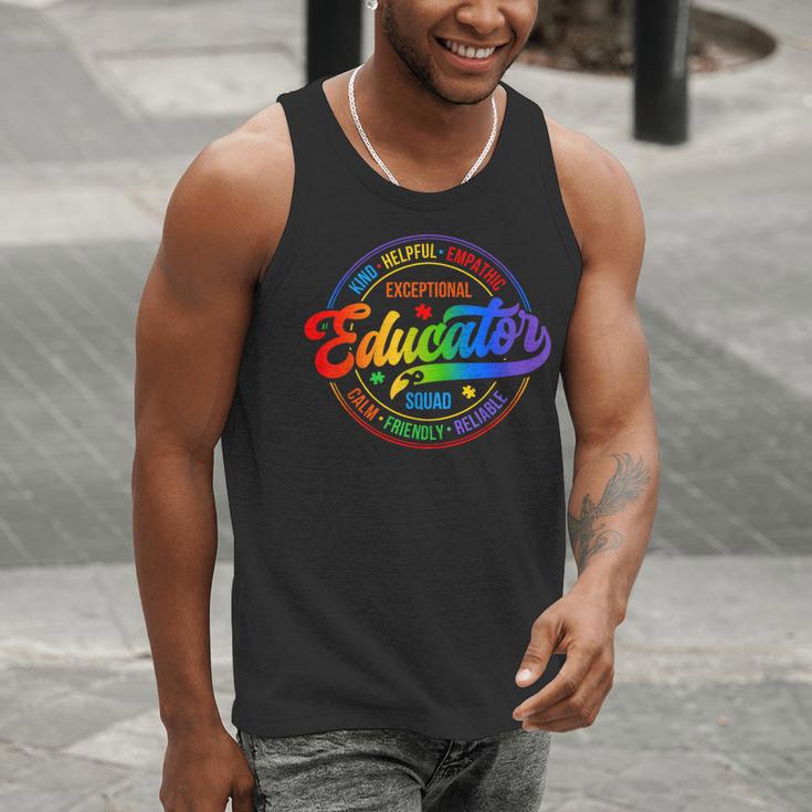 Exceptional Educator Squad Special Education Teacher Autism Men Tank Top, funny gift Exceptional Educator Squad Special Education Teacher Autism Men Tank Top, funny gift