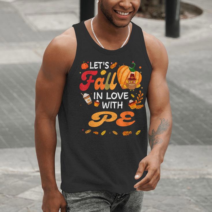 Lets Fall In Love With PE Teacher Thanksgiving Men Tank Top, Pe Teacher Tank Tops, funny gift Lets Fall In Love With PE Teacher Thanksgiving Men Tank Top, Pe Teacher Tank Tops, funny gift