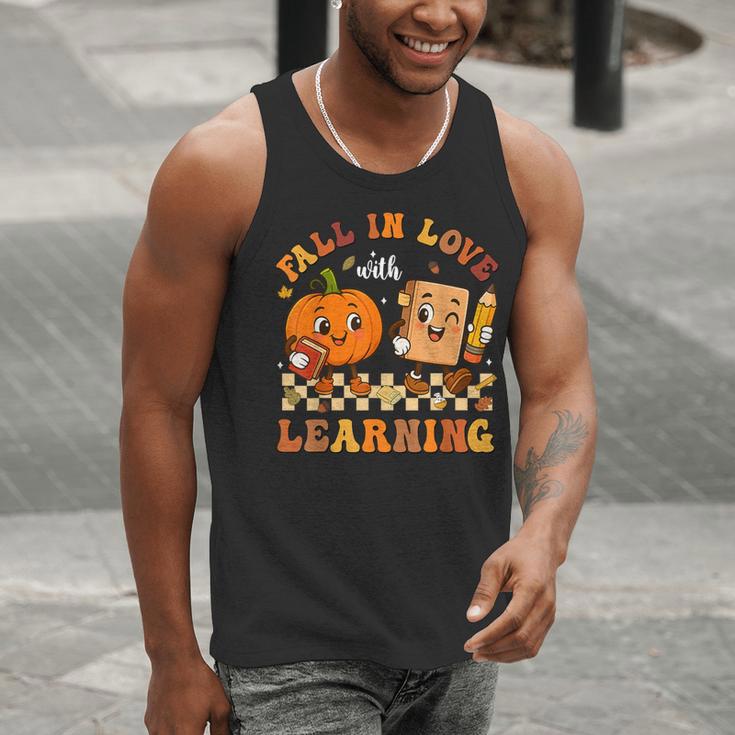 Fall In Love With Reading Book Autumn Pumpkins And Teachers Men Tank Top, funny gift Fall In Love With Reading Book Autumn Pumpkins And Teachers Men Tank Top, funny gift