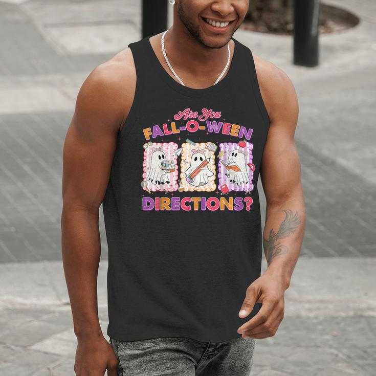Are You Fall-O-Ween Directions Halloween Teacher Ghost Men Tank Top, funny gift Are You Fall-O-Ween Directions Halloween Teacher Ghost Men Tank Top, funny gift