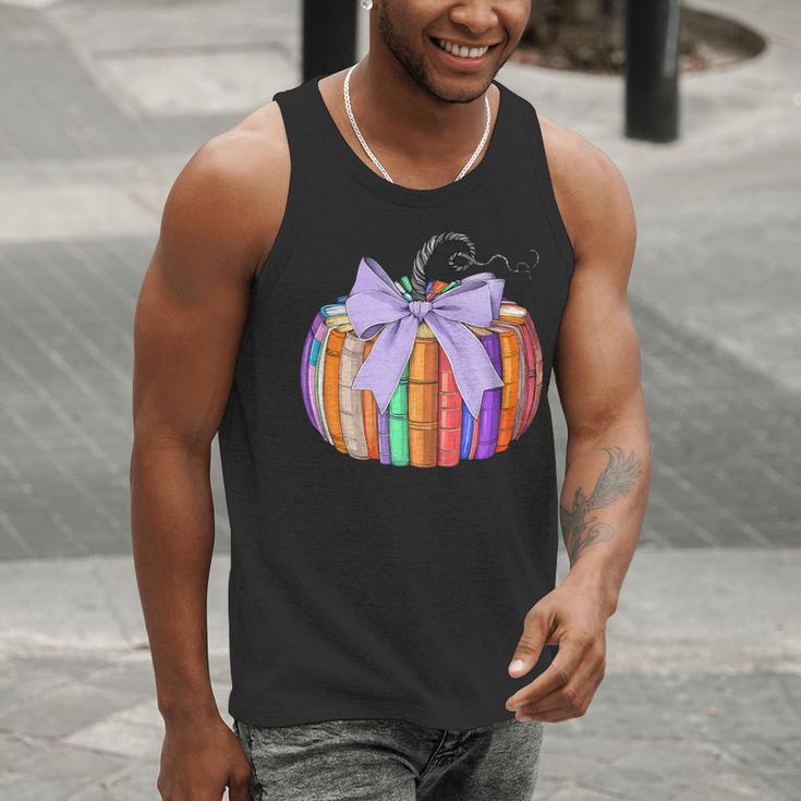 Fall Pumpkin Books Lover Halloween Teacher Teaching Staff Men Tank Top, funny gift Fall Pumpkin Books Lover Halloween Teacher Teaching Staff Men Tank Top, funny gift