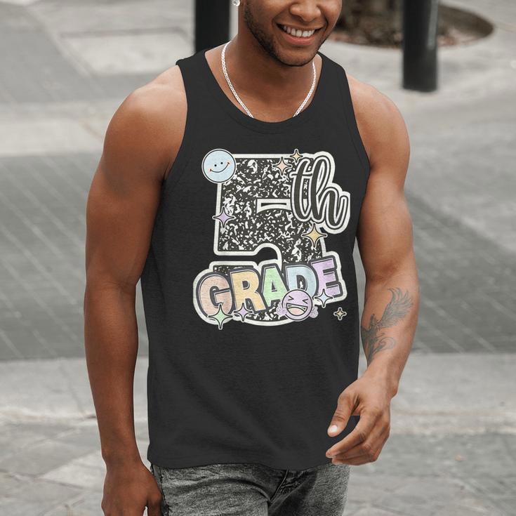 First Day Of Fifth Grade Composition Notebook Teacher Men Tank Top, First Grade Teacher Tank Tops, funny gift First Day Of Fifth Grade Composition Notebook Teacher Men Tank Top, First Grade Teacher Tank Tops, funny gift