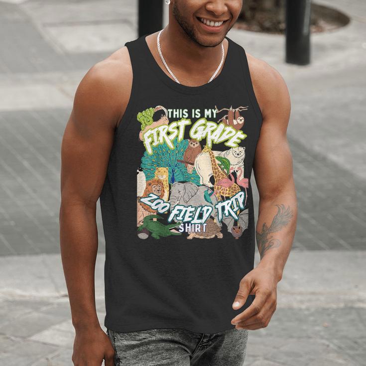 First Grade Zoo Field Trip Matching Student Teacher Class Men Tank Top, First Grade Teacher Tank Tops, funny gift