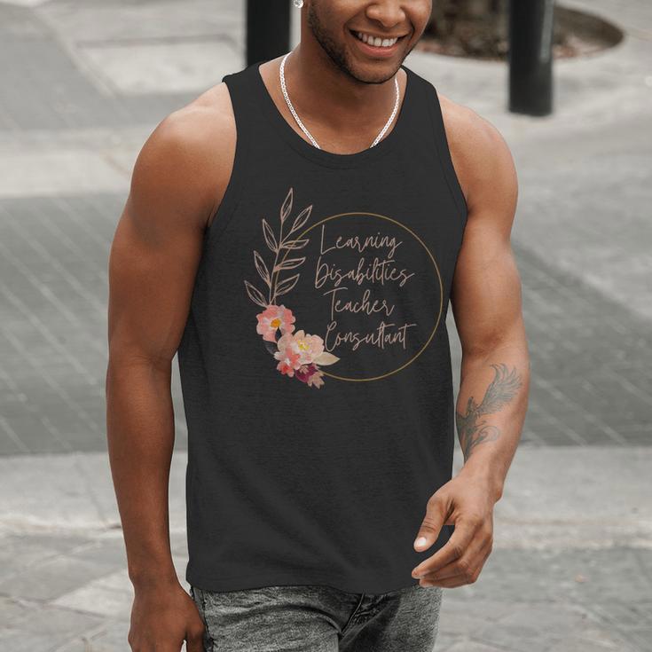 Floral Learning Disabilities Teacher Consultant SPED Teacher Men Tank Top, funny gift Floral Learning Disabilities Teacher Consultant SPED Teacher Men Tank Top, funny gift