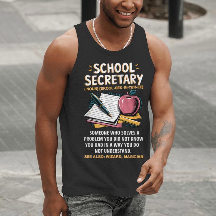 Front Office Teacher Admin Meaning School Secretary Men Tank Top, funny gift Front Office Teacher Admin Meaning School Secretary Men Tank Top, funny gift