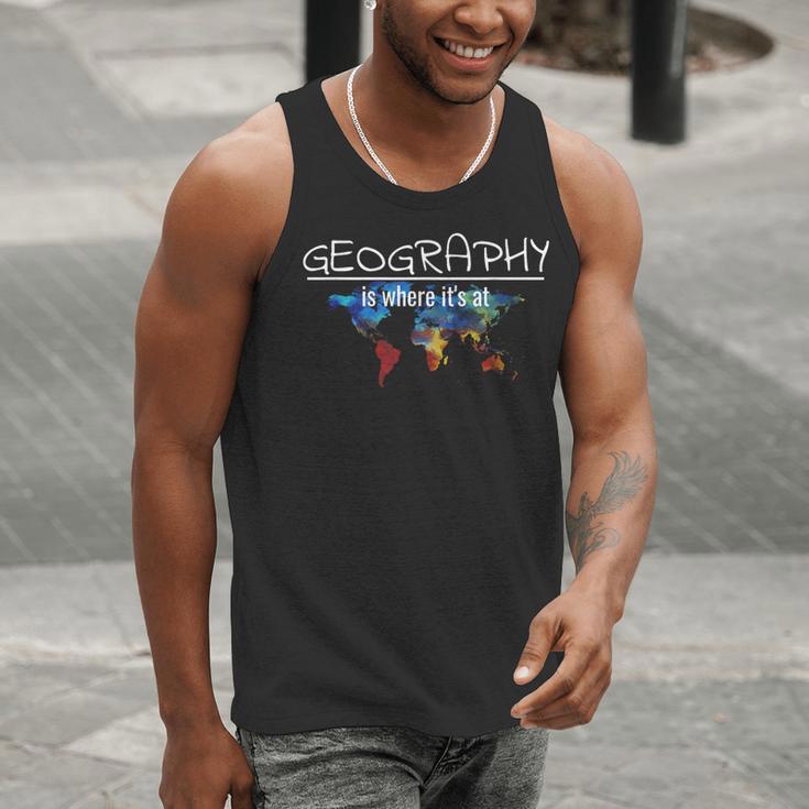 Geography Teacher Earth Day Is Where It's At For Men Women Kids Men Tank Top, funny gift Geography Teacher Earth Day Is Where It's At For Men Women Kids Men Tank Top, funny gift