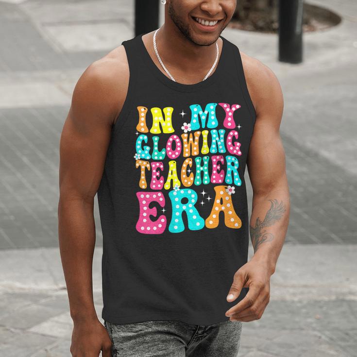 In My Glowing Teacher Era Groovy Colorful Bright Men Tank Top, Groovy Teacher Tank Tops, funny gift In My Glowing Teacher Era Groovy Colorful Bright Men Tank Top, Groovy Teacher Tank Tops, funny gift