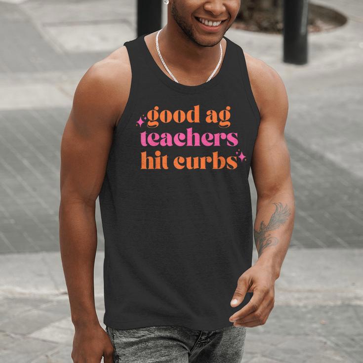 Good Ag Teachers Hit Curbs Teacher Apparel Men Tank Top, funny gift