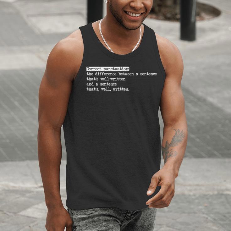 Grammar Teacher And Punny Punctuation Men Tank Top, funny gift Grammar Teacher And Punny Punctuation Men Tank Top, funny gift