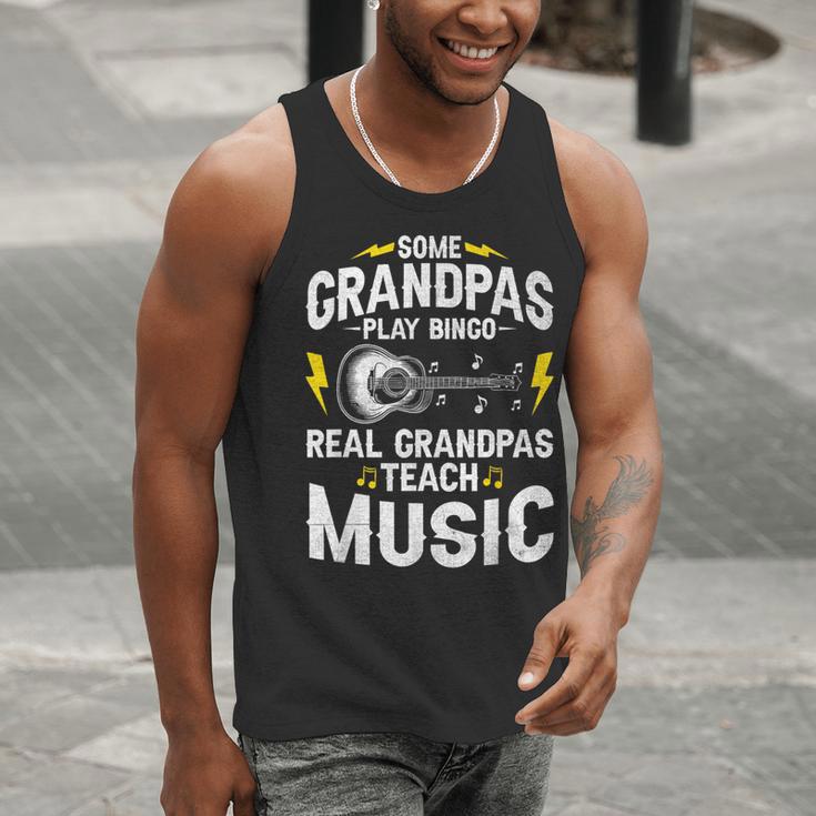 Some Grandpas Play Bingo Real Grandpas Teach Music Teacher Men Tank Top, funny gift