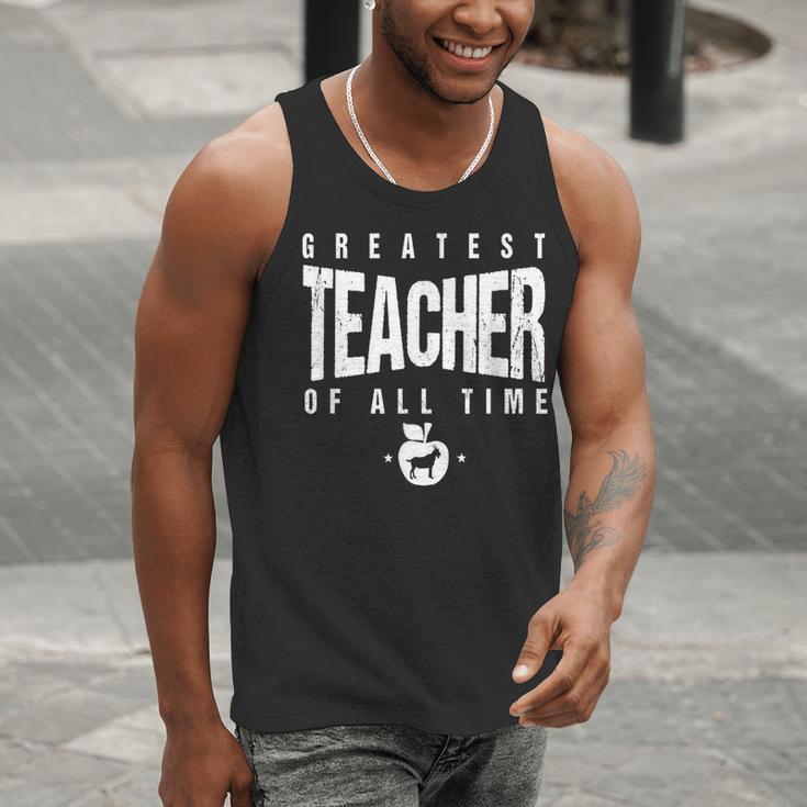Greatest Teacher Of All Time Teachers Day 1 Teacher Goat Men Tank Top, funny gift Greatest Teacher Of All Time Teachers Day 1 Teacher Goat Men Tank Top, funny gift