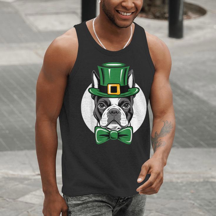 Green Boston Terrier Shamrock St Patricks Day Boston Terrier Men Tank Top, funny gift