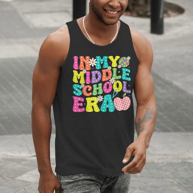 Groovy In My Middle School Era Back To School Teacher Men Tank Top, Groovy Teacher Tank Tops, funny gift