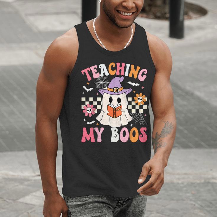 Groovy Teaching My Boos Teacher Ghost Halloween Teacher Men Tank Top, Groovy Teacher Tank Tops, funny gift Groovy Teaching My Boos Teacher Ghost Halloween Teacher Men Tank Top, Groovy Teacher Tank Tops, funny gift